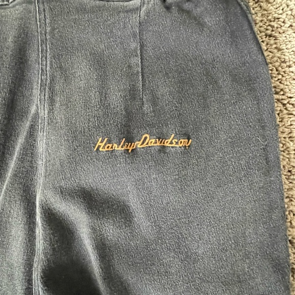 Harley‎ Davidson hi rise 10 skinny denim jeans biker grunge womens motorcycle - Picture 6 of 9